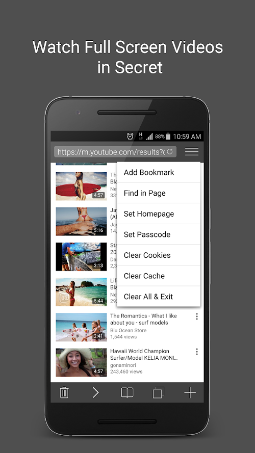 Android application Browser 4G Private screenshort