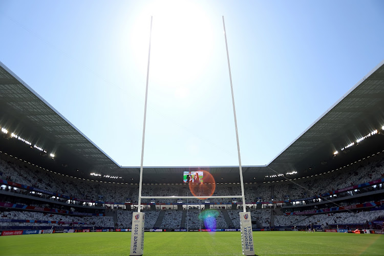 A general view inside Nouveau Stade de Bordeaux prior to the 2023 Rugby World Cup match between Samoa and Chile on Saturday.