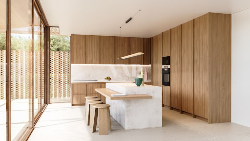 Maison contemporaine avec piscine et jardin 5