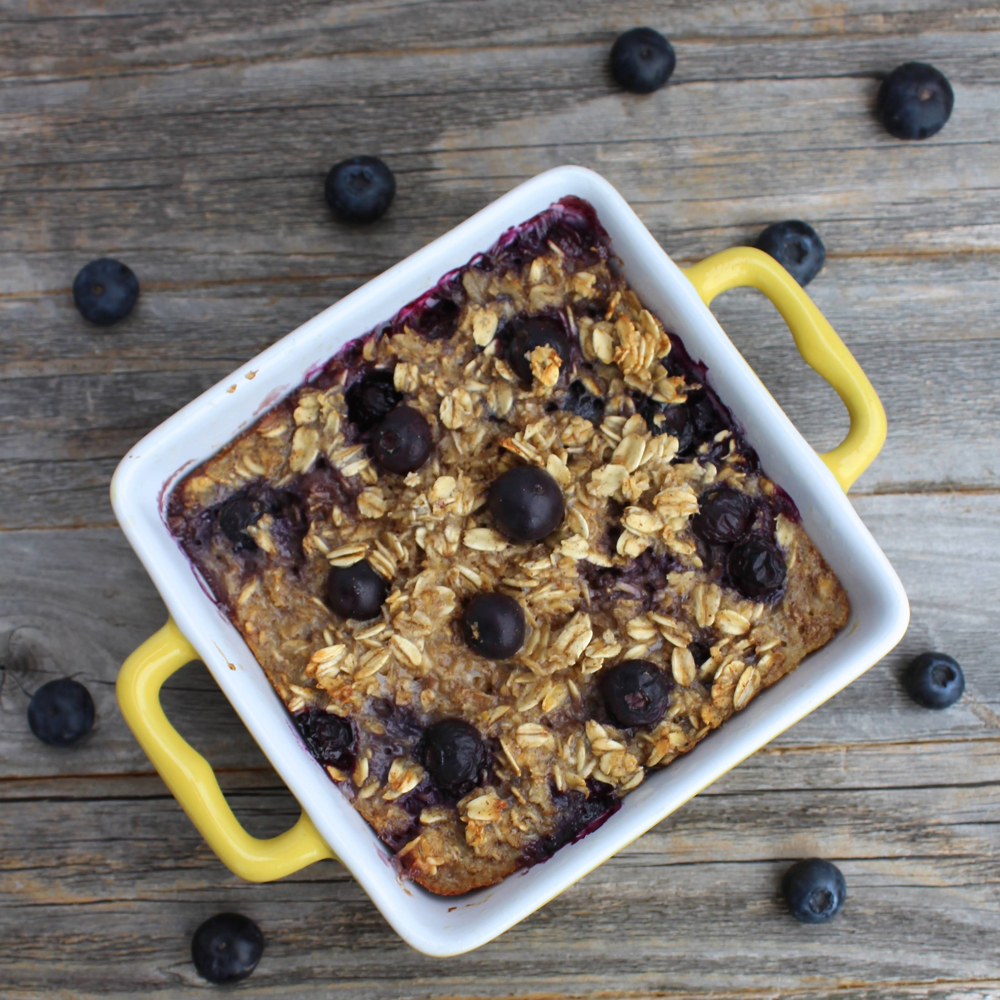 Blueberry Oatmeal Breakfast Bake