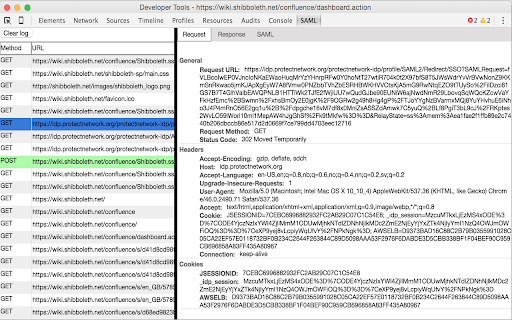 SAML DevTools extension