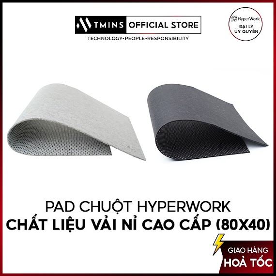 Pad Chuột Hyperwork Chất Liệu Vải Nỉ Cao Cấp (80X40) - Hàng Chính Hãng