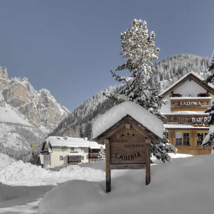 Berghotel Ladinia exterior winter