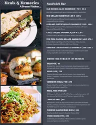 Meals & Memories menu 2