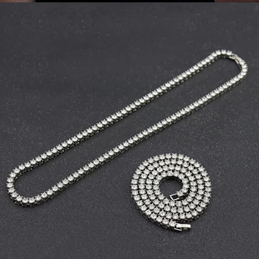 Title 2, Exquisite Zircon Diamond Street Style Necklace....