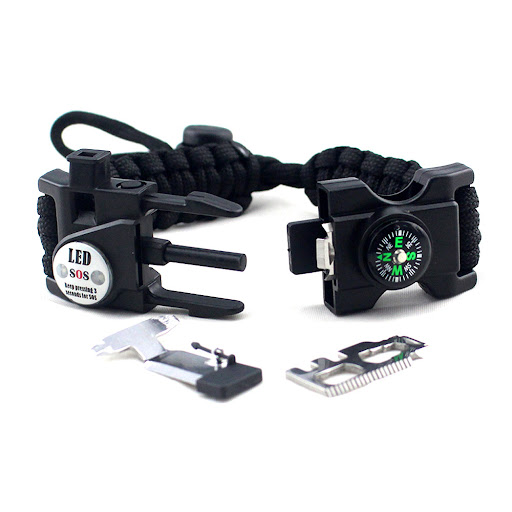Title 5, Paracord Braided Adjustable Survival Bracelet –...