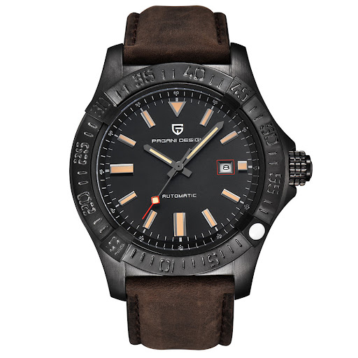 Title 4, Mens business mechanical watch. Automatic move...