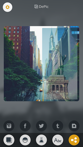  DePic PRO: Transparent Collage- screenshot 