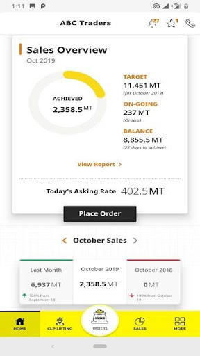 Screenshot UltraTech Trade Connect