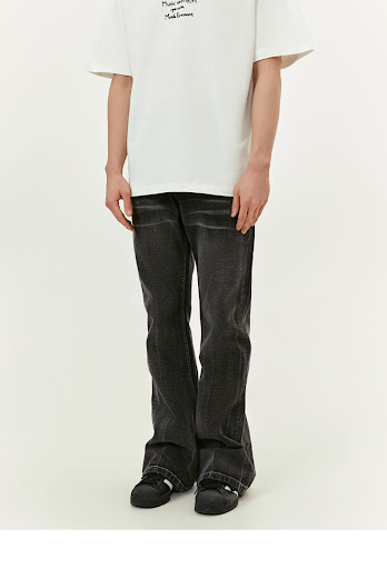 Title 4, Mens Washed Distressed Cat Jeans - Comfortable...
