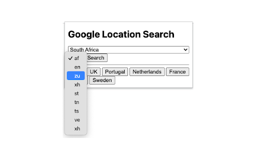 Google Search Location Changer