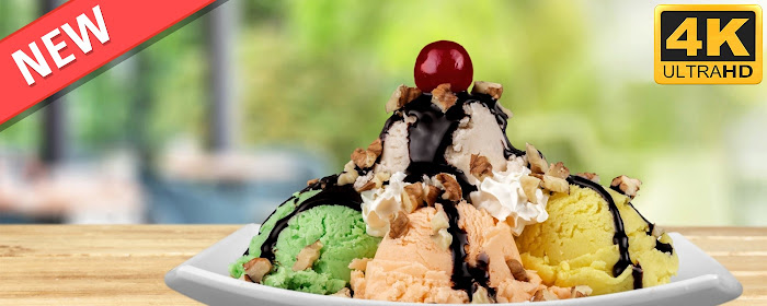 Ice Cream Sundae HD Wallpapers New Tab Theme marquee promo image