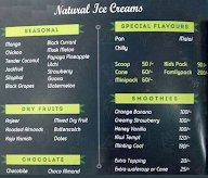 Gatox Natural Ice Cream menu 1