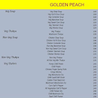 Golden Peach menu 1