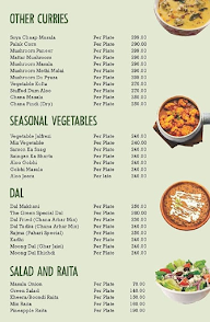 The Green Vegetarian menu 7