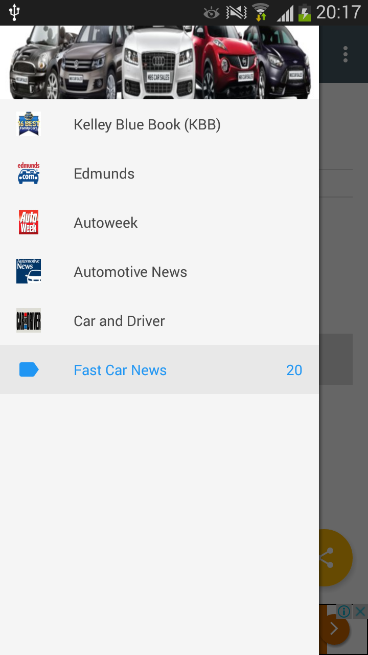 Car prices and reviews Screen 1