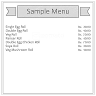 Shahi Roll Center menu 1