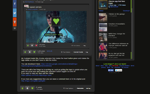 imgur heart chrome extension