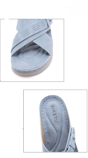 Title 3, Womens Solid Color Sandals with Car Line and N...