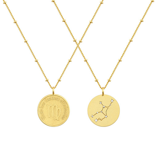 Title 4, Zodiac coin necklace