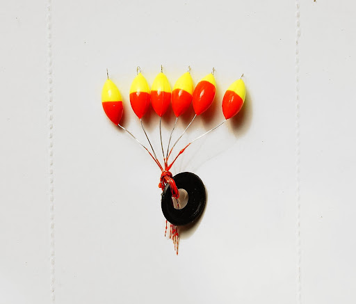 Title 5, Two Color Oval Seven Star Fish Float for fun an...