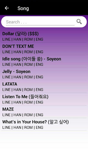 G I Dle Lyrics Offline Apps On Google Play