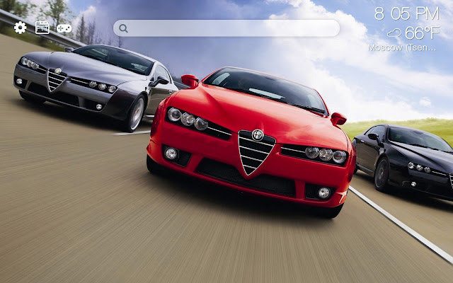 Alfa Romeo HD new free tab theme