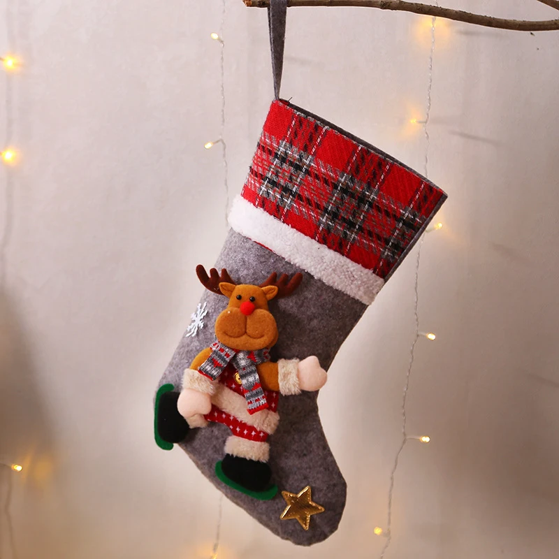 Calcetines de muñeca decorativas navideñas de moda para el hogar. Adornos festivos para crear un ambiente cálido y alegre en tu hogar.