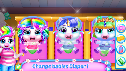 Screenshot Triplet Newborn Unicorn Baby