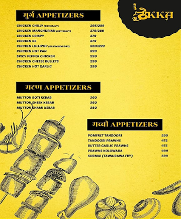 Hotel Thekka menu 