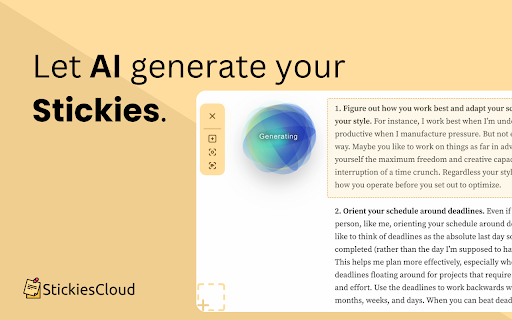 Sticky Notes - Super quick, AI powered, & Cloud-based