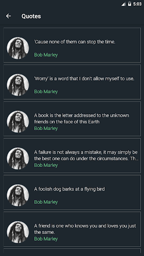 BOB MARLEY Quotes Songs Lyrics APK for Android Download