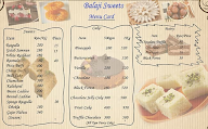 Balaji Sweets & Bekary menu 1