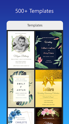 Screenshot Invitation card Maker, Design