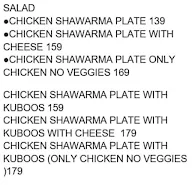 Shandaar Shawarma menu 1