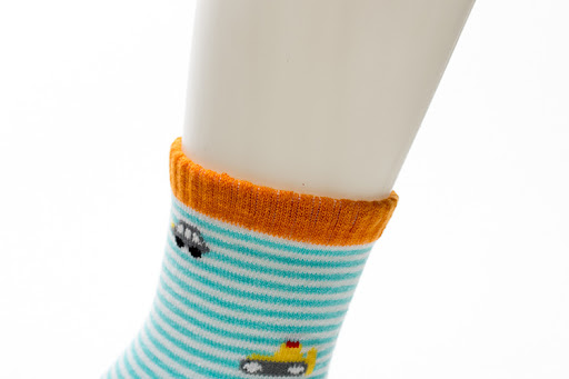 Title 4, Chaussettes enfant rayées avec imprimé voiture,...