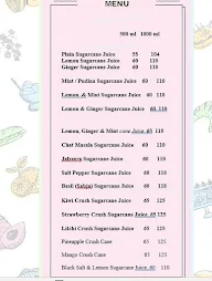 Sugar Cane Wala menu 1