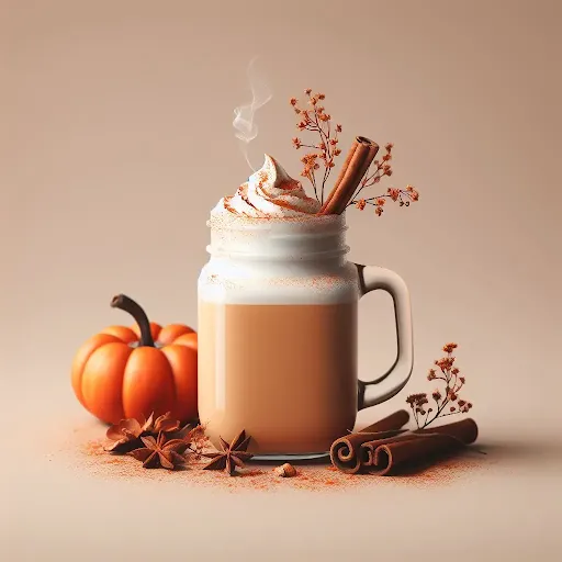 Pumpkin Spice Hot Latte [450 Ml Mason Jar]