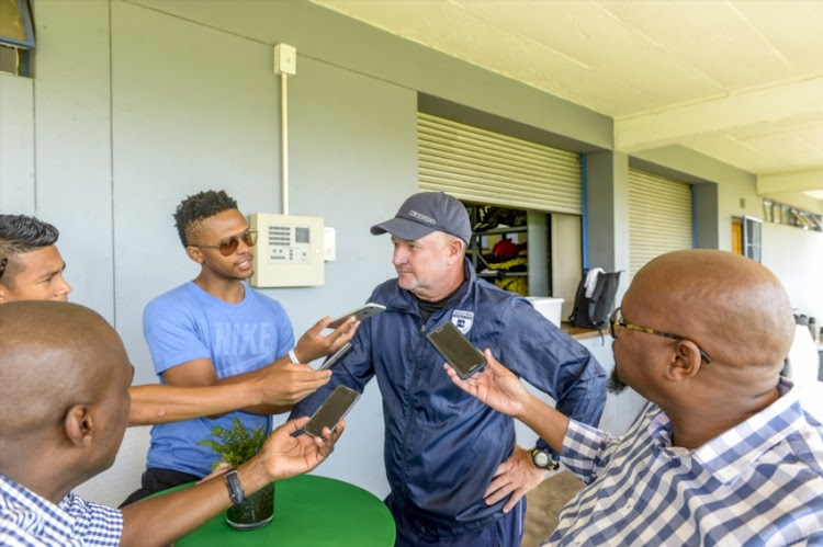 Coach Gavin Hunt of Wits during the Bidvest Wits Media Open Day at Sturrock Park on February 05, 2018 in Johannesburg, South Africa.