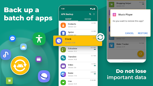 Screenshot APK Backup & App Recovery