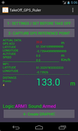 GPS TAKE-OFF RULER DEMO