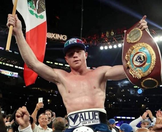 Saul "Canelo" Alvarez is the first Mexican and the sixth fighter overall to hold all four belts.