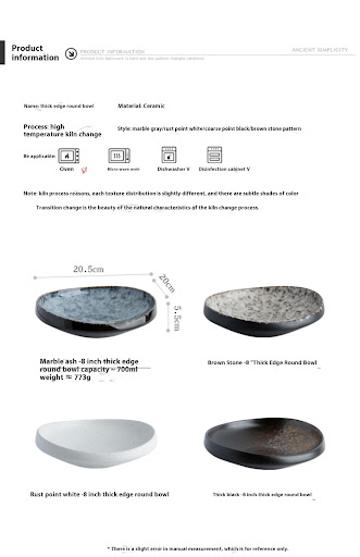 Title 3, Creative Cold Dish Ceramic Salad Bowl for Busin...