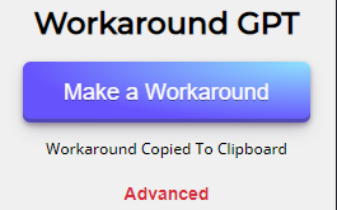 ChatGPT Workaround Preview image 3