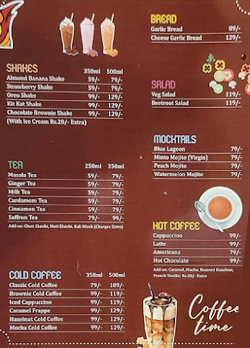 Wakeup Cafe menu 