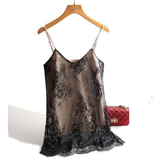 Title 6, Sexy Lace Spaghetti Strap Top for Women, Halter...