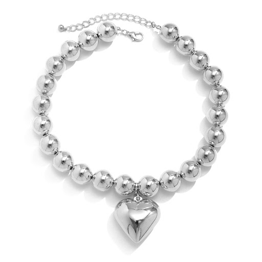 Title 7, Exaggerated Big Round Bead Punk Short Necklace ...