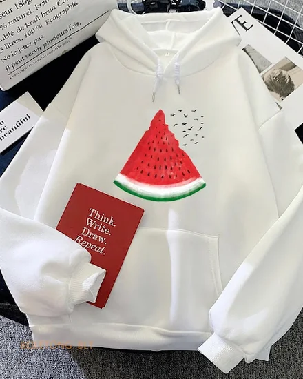 Watermelon PalestineWatermelon Graphic Printing Sweatshir... - 0