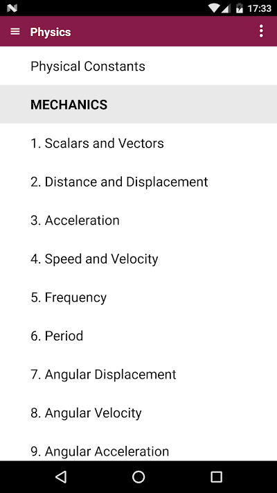 Physics complete pocket guide 1.3.0