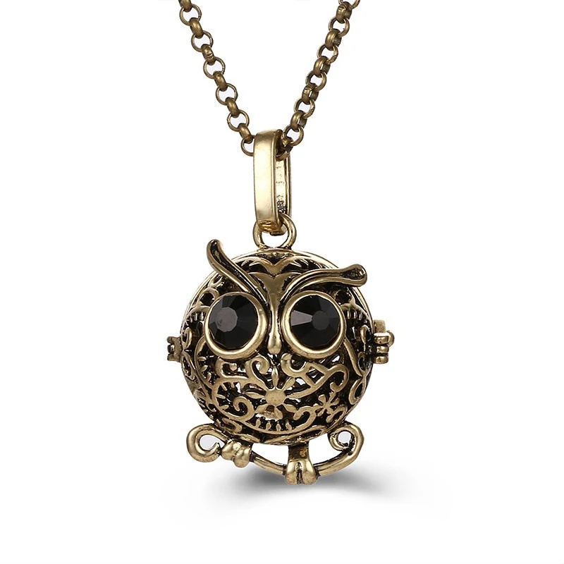 Collier diffuseur d'huiles essentielles cage en zircon, boîte à parfum, style Han traditionnel, accessoires antiques.